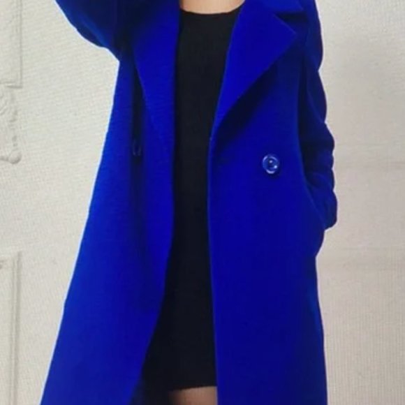 Club Monaco Cobalt Blue Cyella Coat Size XS NWT - Picture 6 of 6